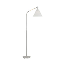 Load image into Gallery viewer, Remy Task LED Floor Lamp in Polished Nickel.
