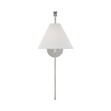 Load image into Gallery viewer, Remy Wall Light in Polished Nickel.
