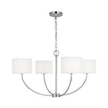 Load image into Gallery viewer, Sawyer LED Chandelier in Polished Nickel (Small).
