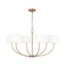 Load image into Gallery viewer, Sawyer LED Chandelier in Burnished Brass (Medium).

