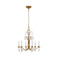 Load image into Gallery viewer, Shannon Chandelier in Antique Gild (Medium).
