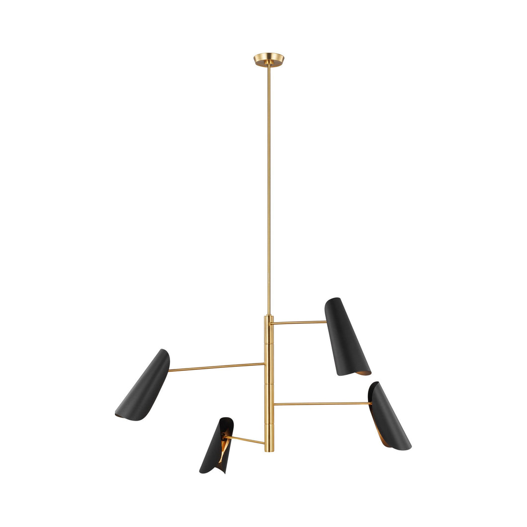 Tresa Chandelier in Midnight Black (4-Light).