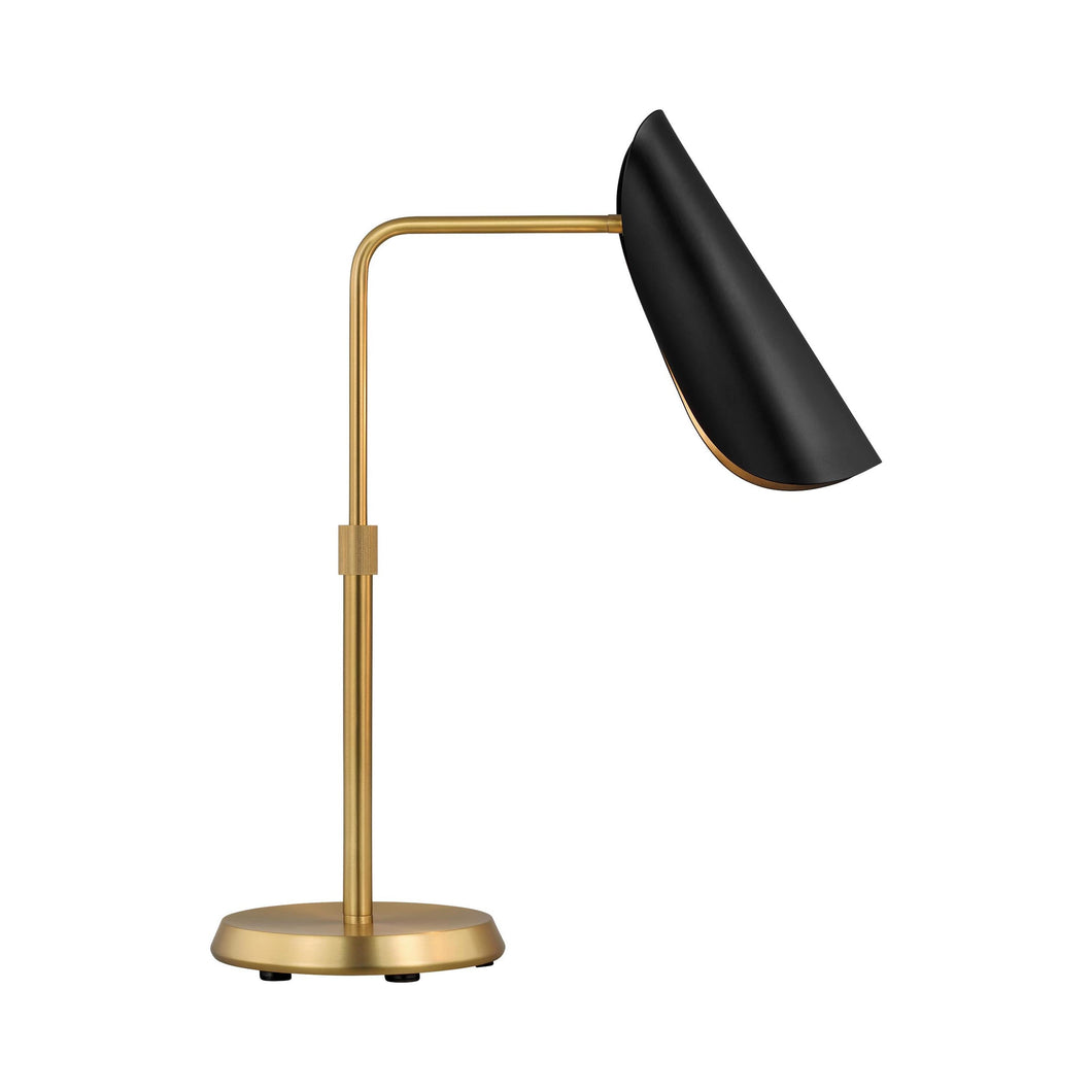 Tresa LED Desk Lamp in Midnight Black.
