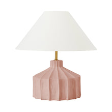 Load image into Gallery viewer, Veneto LED Table Lamp in Dusty Rose (Medium).
