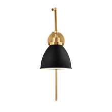 Load image into Gallery viewer, Wellfleet Adjustable Dome Wall Light in Detail.
