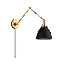 Load image into Gallery viewer, Wellfleet Adjustable Dome Wall Light in Detail.

