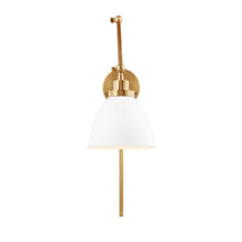 Load image into Gallery viewer, Wellfleet Adjustable Dome Wall Light in Detail.
