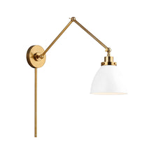Load image into Gallery viewer, Wellfleet Adjustable Dome Wall Light in Detail.
