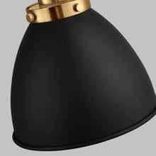 Load image into Gallery viewer, Wellfleet Adjustable Dome Wall Light in Detail.

