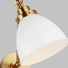 Load image into Gallery viewer, Wellfleet Dome Wall Light in Detail.
