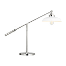 Load image into Gallery viewer, Wellfleet Wide LED Desk Lamp in Detail.
