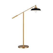 Load image into Gallery viewer, Wellfleet Wide LED Floor Lamp in Detail.
