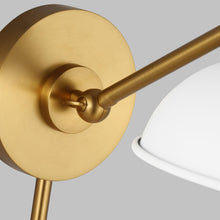 Load image into Gallery viewer, Wellfleet Wide Wall Light in Detail.
