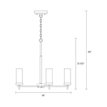 Load image into Gallery viewer, Zire Chandelier - line drawing.
