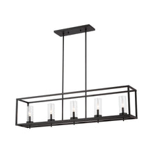 Load image into Gallery viewer, Zire Linear Pendant Light in Midnight Black.
