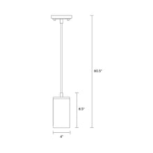 Load image into Gallery viewer, Zire Mini Pendant Light - line drawing.
