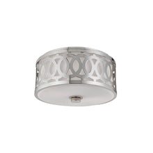 Load image into Gallery viewer, Genesee Flush Mount Ceiling Light in 2-Light/Polished Nickel.

