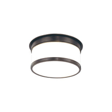 Load image into Gallery viewer, Geneva Flush Mount Ceiling Light in 1-Light/Old Bronze.
