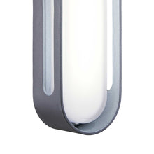 Load image into Gallery viewer, Floating Oval Outdoor LED Wall Light in Detail.

