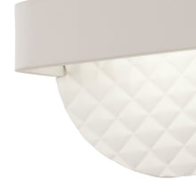 Load image into Gallery viewer, Quilted LED Wall Light in Detail.
