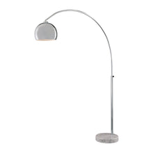 Load image into Gallery viewer, George&#39;s Reading Room 1 Light LED Floor Lamp in Brushed Nickel.
