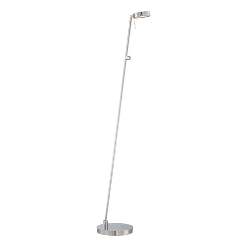 George's Reading Room P4304 LED Pharmacy Floor Lamp in Brushed Nickel.