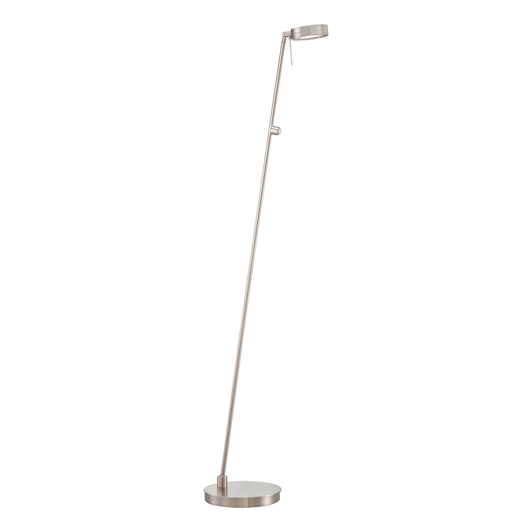 George's Reading Room P4304 LED Pharmacy Floor Lamp in Brushed Nickel.