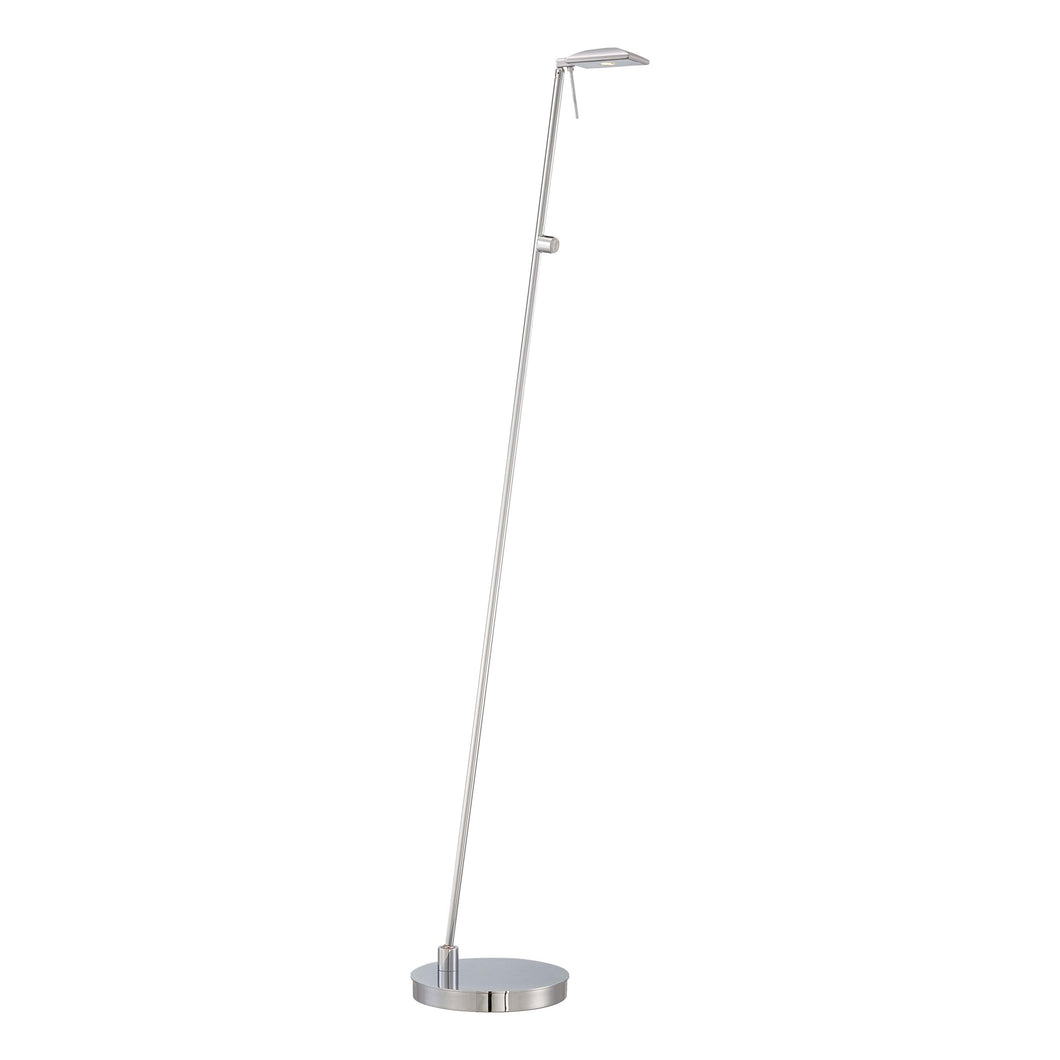 George's Reading Room P4324 LED Pharmacy Floor Lamp in Chrome.