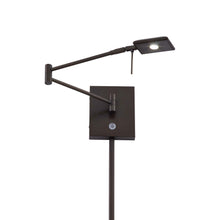 Load image into Gallery viewer, George&#39;s Reading Room P4328 LED Swing Arm Wall Light in Copper Bronze Patina.
