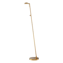 Load image into Gallery viewer, George&#39;s Reading Room P4334 LED Pharmacy Floor Lamp in Honey Gold.
