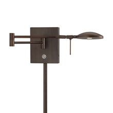 Load image into Gallery viewer, George&#39;s Reading Room P4338 LED Swing Arm Wall Light in Copper Bronze Patina.
