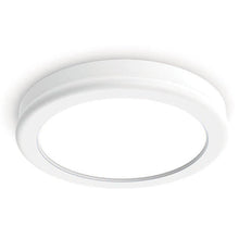 Load image into Gallery viewer, Geos LED Round Low-Profile Flush Mount Light in Small/2700K/White.

