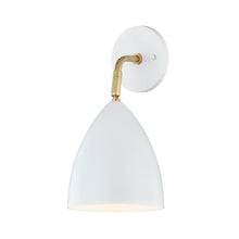 Load image into Gallery viewer, Gia Wall Light in White.
