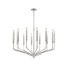 Load image into Gallery viewer, Gideon Chandelier in 14-Light/Polished Nickel.

