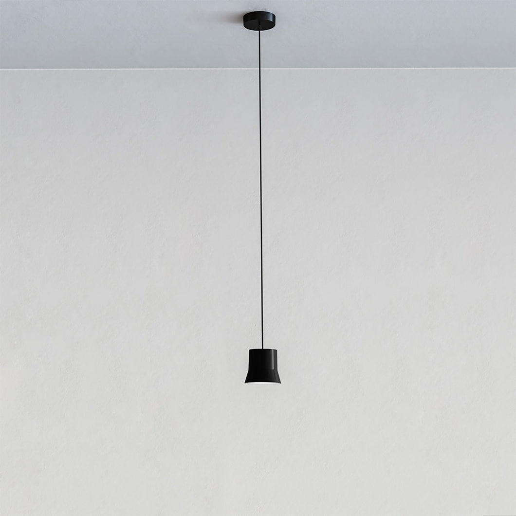 Gio LED Pendant Light in Standard/Black.