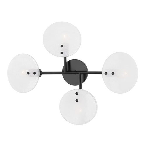 Giselle 4-Light Wall Light in Black and White.