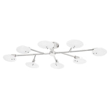 Load image into Gallery viewer, Giselle 8-Light Semi-Flush Mount Ceiling Light in Polished Nickel.
