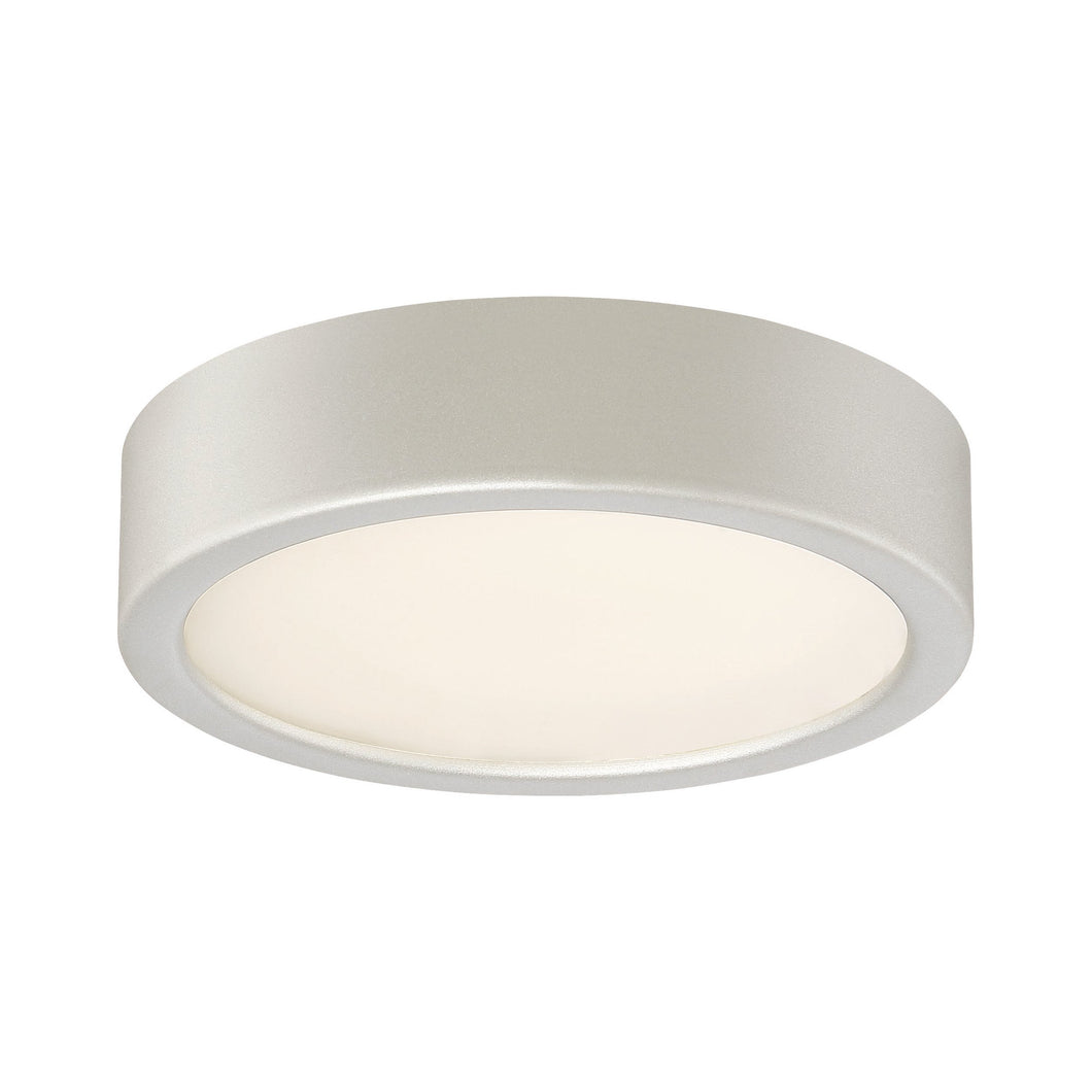 GK LED Flush Mount Ceiling Light in Silver/Small.