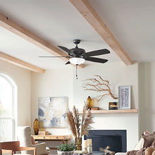 Load image into Gallery viewer, Gladiator Led Ceiling Fan in living room.
