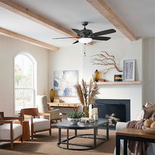 Load image into Gallery viewer, Gladiator Led Ceiling Fan in Family Room.
