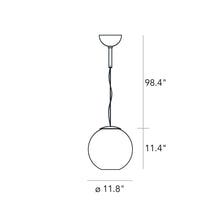 Load image into Gallery viewer, Globo Di Luce Pendant Light - line-drawing.
