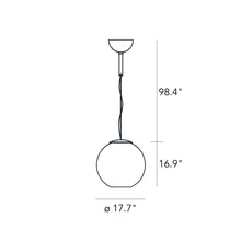 Load image into Gallery viewer, Globo Di Luce Pendant Light - line-drawing.
