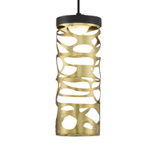 Load image into Gallery viewer, Golden Eclipse LED Mini Pendant Light Detail.
