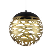Load image into Gallery viewer, Golden Eclipse LED Pendant Light Detail.
