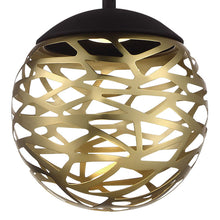 Load image into Gallery viewer, Golden Eclipse LED Pendant Light Detail.
