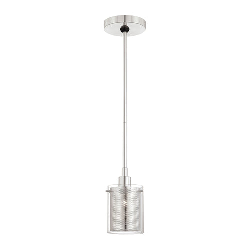 Grid II Mini Pendant Light in Chrome.