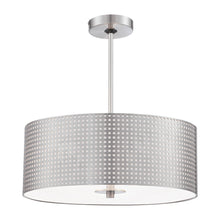 Load image into Gallery viewer, Grid Pendant Light Brushed Nickel (3-Light).
