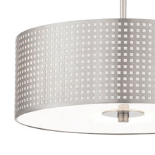 Load image into Gallery viewer, Grid Semi-Flush Mount Ceiling Light in Detail.
