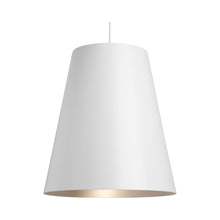 Load image into Gallery viewer, Gunnar Pendant Light in White / Satin Haze.
