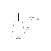 Load image into Gallery viewer, Gunnar Pendant Light - line drawing.
